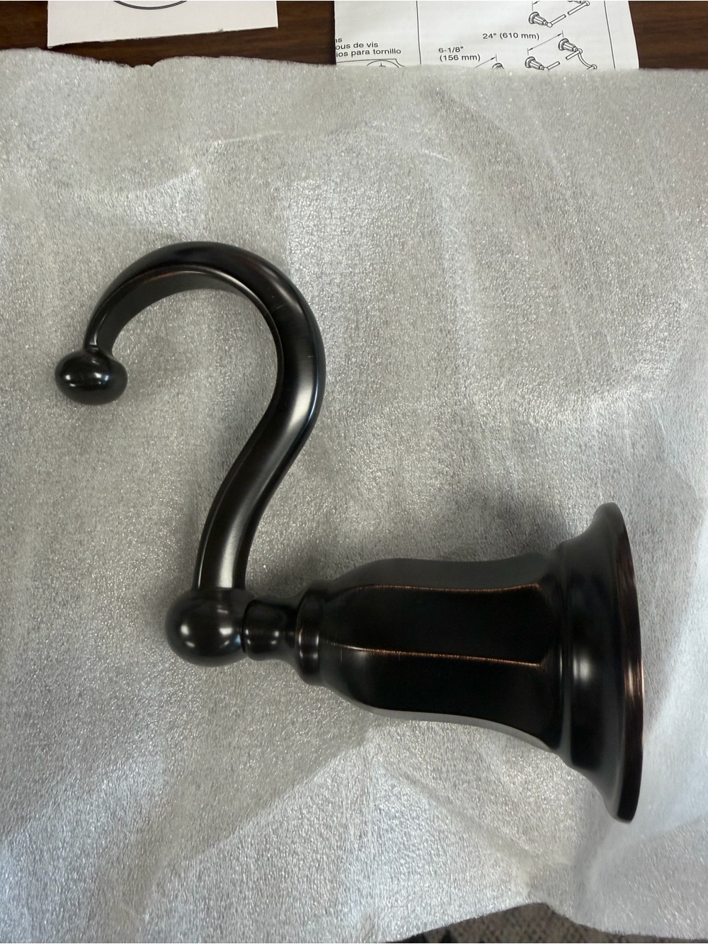 New Kohler Decorative Oil-Rubbed Bronze Decorative Hook for Home Wall Decor